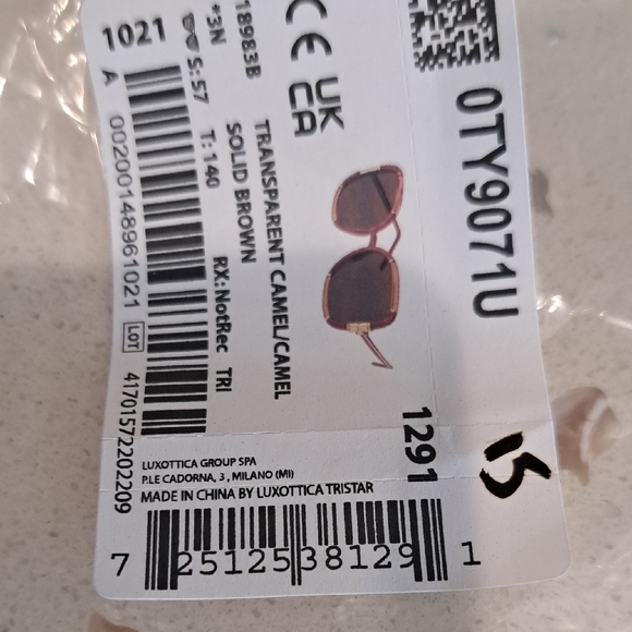 NWT Tory Burch Brown Frame Sunglasses - Picture 10 of 10